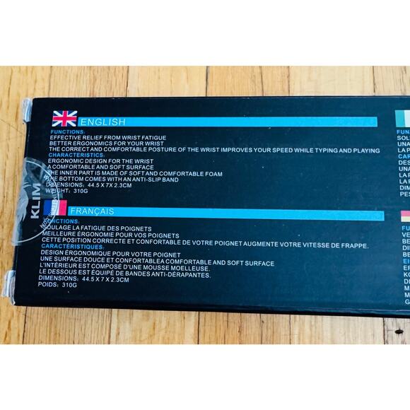 KLIM Memory Foam Black Wrist Rest for Keyboards NEW - Picture 11 of 13